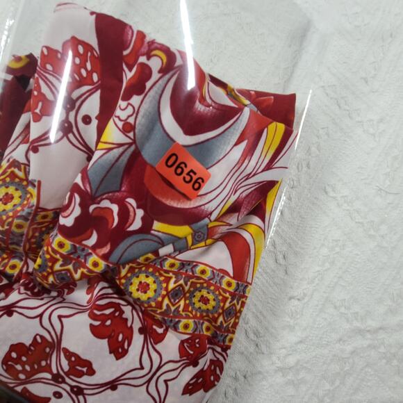 Miss Lavish London women's red embellished kaftan tunic NWT Size Small - Picture 12 of 12